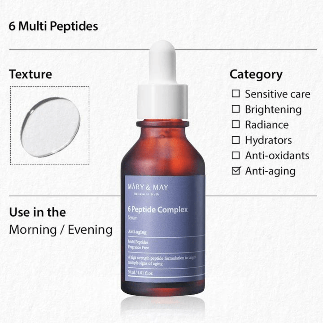 peptide face serum colorless liquid front