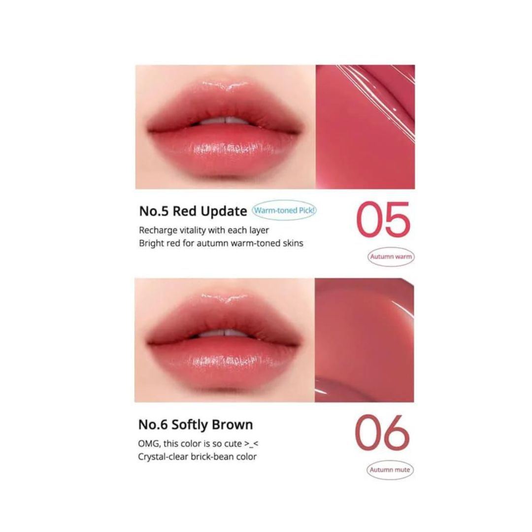 peripera water lip tint brown dark red lips front